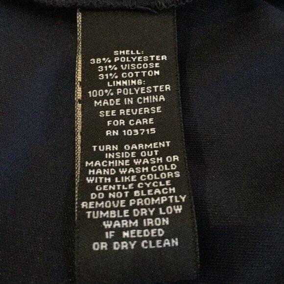 Sharagano Ladies Navy Party Cocktail Dress Lace Sheath Style Size Large - Picture 16 of 16